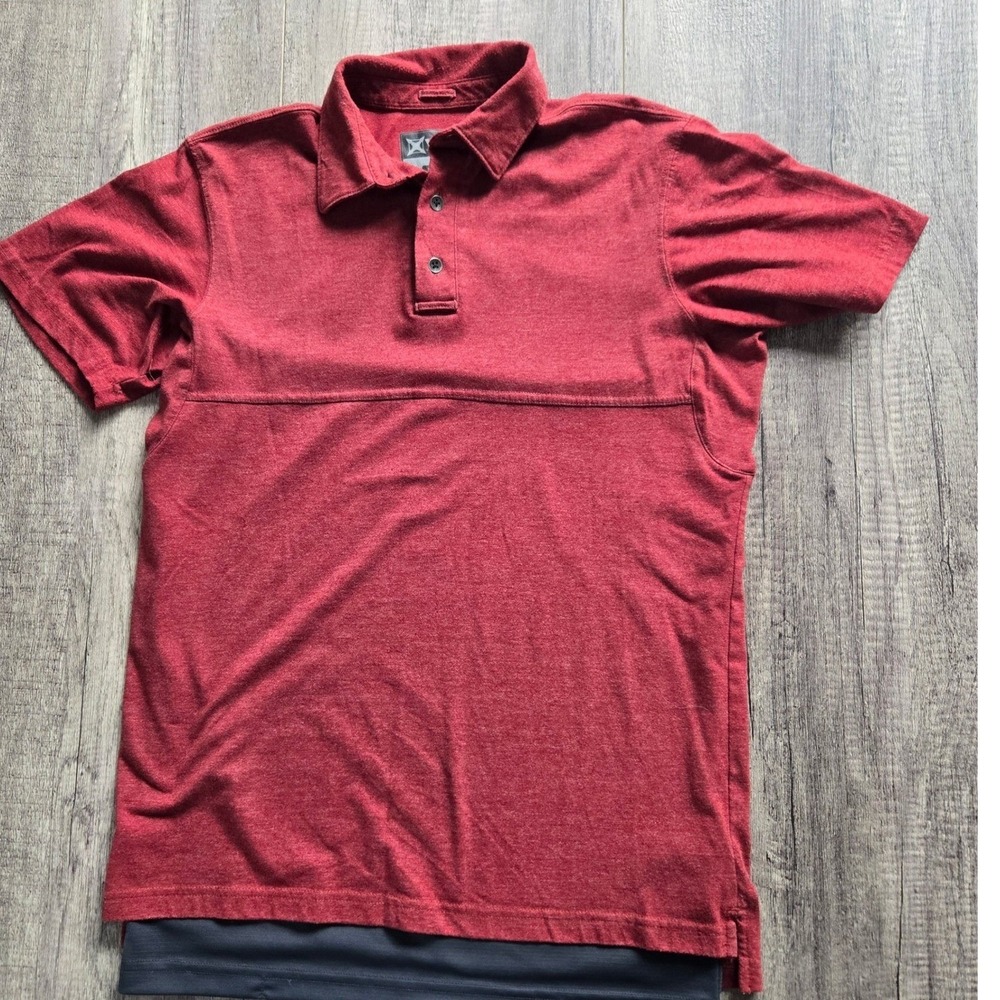 Vertx Mens Coldblack Short Sleeve Polo Shirt Red WeaponGuard VTX1451 Size M